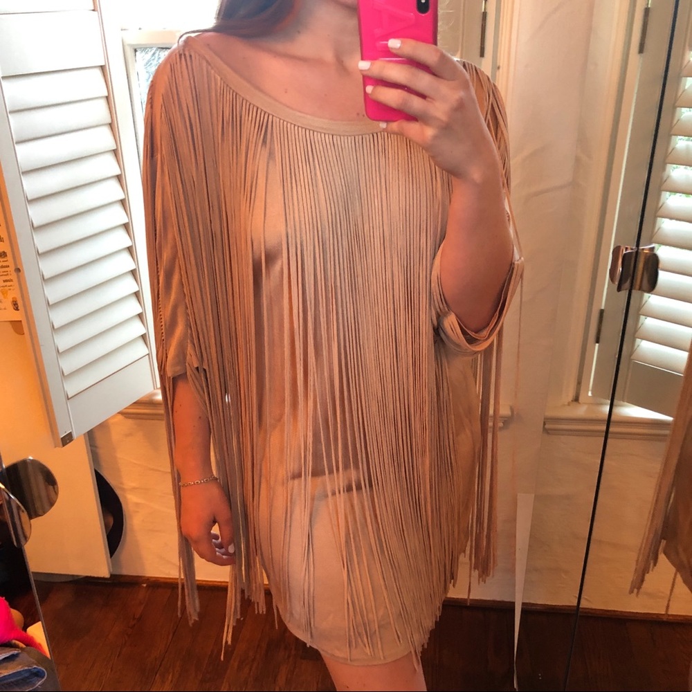 3.1 Phillip Lim pink fringe dress